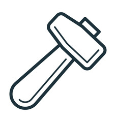 Hammer Cool Vector Icon