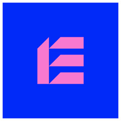 E Letter Logo Lettermark Monogram - Typeface Type Emblem Character Trademark
