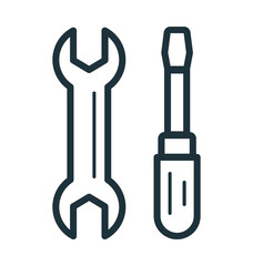Wrench Cool Vector Icon