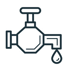 Water Tap Cool Vector Icon