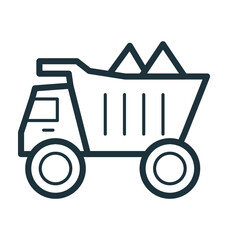 Concrete Vehicle Cool Vector Icon