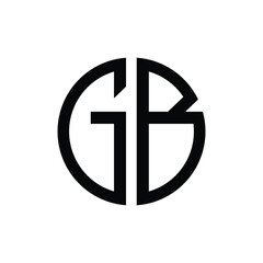 G B Letter Logo Lettermark GB Monogram - Typeface Type Emblem Character Trademark