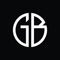 G B Letter Logo Lettermark GB Monogram - Typeface Type Emblem Character Trademark