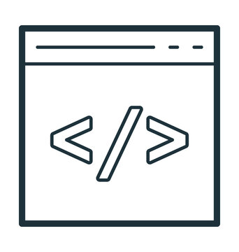 HTML Coding Vector Icon