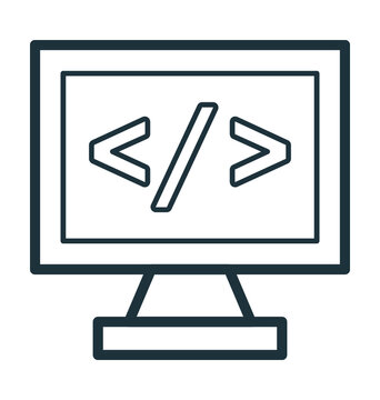 HTML Coding Vector Icon