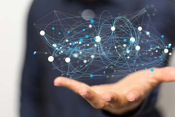 conference Digital Network and data concept 3d