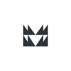 M Letter Logo Lettermark Monogram - Typeface Type Emblem Character Trademark