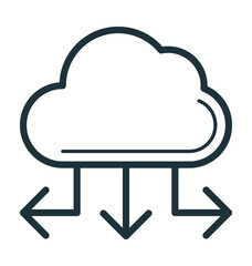 Cloud Computing Vector Icon
