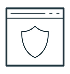 Web Security Vector Icon
