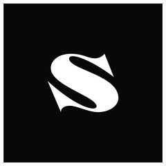 S Letter Logo S Lettermark Monogram - Typeface Type Emblem Character Trademark
