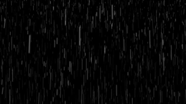 大雨のアニメーション（黒背景・ループ）
