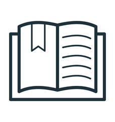 Open Book Vector Icon