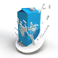 MILK BOX WITH SPLASH