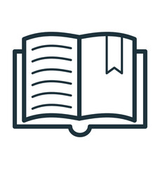 Open Book Vector Icon