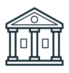 Court Building Vector Icon