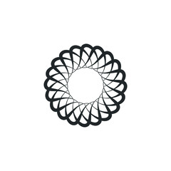 Water lily Lotus logo Flower logo - beauty spa flower symbol wellness health meditation beauty luxury natural fitness yoga lifestyle treatment petals salon organic calming cosmetics