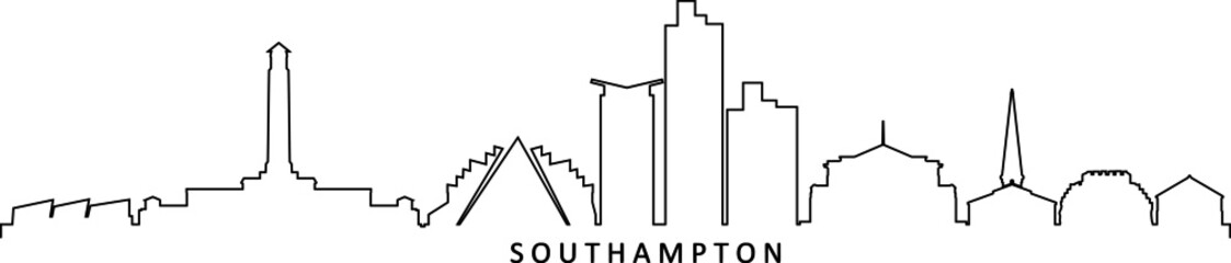 SOUTHAMPTON England United Kingdom City Skyline Vector
