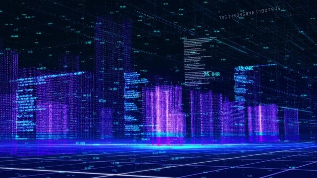 Science and technology sense holographic future science fiction big data Internet smart city