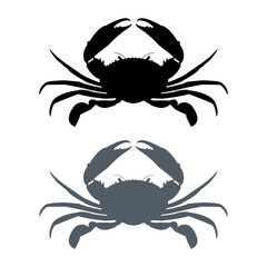 Crab icon . Isolated crab on white background with vector illustration