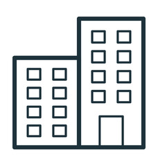 Obraz premium Building Colored Vector Icon