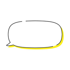 吹き出しのイラスト　ずらし影付バージョン