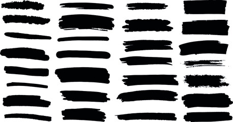 Brush Set, Brush Strokes. Vektor	
