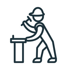 Repairman Colored Vector Icon