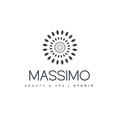 Obraz premium Water lily Lotus logo Flower logo - beauty spa flower symbol wellness health meditation beauty luxury natural fitness yoga lifestyle treatment petals salon organic calming cosmetics