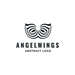 Wing logo - bird angel feather symbol illustration freedom flight fly animal eagle purity dove fantasy heaven air falcon - fried chicken tasty bbq delicious food flying cuisine