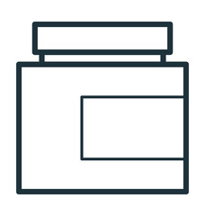 Cream Jar Vector Icon