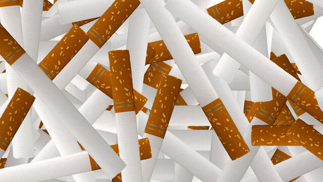 abstract cigarette background lined side by side