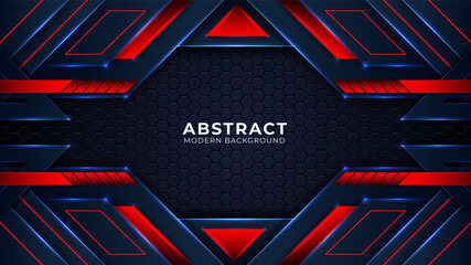 Futuristic abstract background with combination glowing light dots lines 