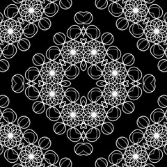 Design seamless decorative lacy pattern