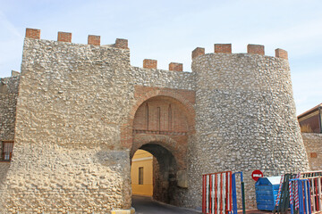 Gateway in the City Walls of Olmedo in Spain
