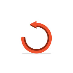 arrow, left, navigation, circle icon. Vector Illustration.