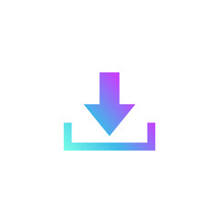 Fototapeta premium Download Icon. Vector Illustration for Web and Mobile Phone.