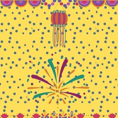 Abstract diwali rangoli artwork for home and offices decoration.