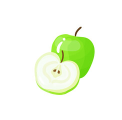 beautiful bright color illustration of fruit on the background