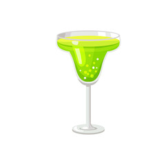 beautiful bright color cocktail illustration on background