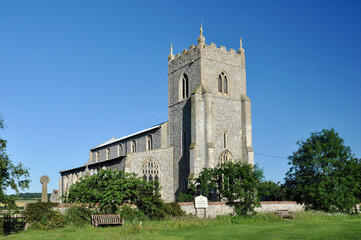 Fototapeta na wymiar St Mary's Church, Wiveton, Norfolk