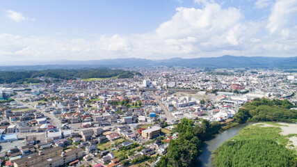 Fototapeta premium 《福島県》南相馬市の空撮