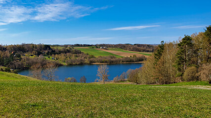 Beautiful view of a lake in Kashubia, Poland