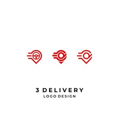 Clean logo and unique location and delivery.
EPS10, Vector.