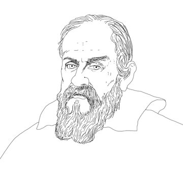 Galileo galilei drawing easy || How to draw Galileo galilei drawing step by  step - YouTube