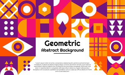 Abstract geometric background with minimal design. It is suitable for banners, posters, flyers, covers, etc. Vector illustration