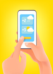 3d cute style vector illustration with plasticine effect