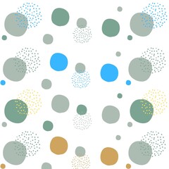 Colorful dots and circles abstract design pattern 