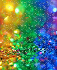 Abstract colorful bubbles design pattern
