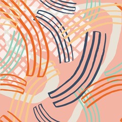 Colorful lines abstract design pattern