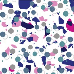Abstract colorful dots design art work for home and officers decoration